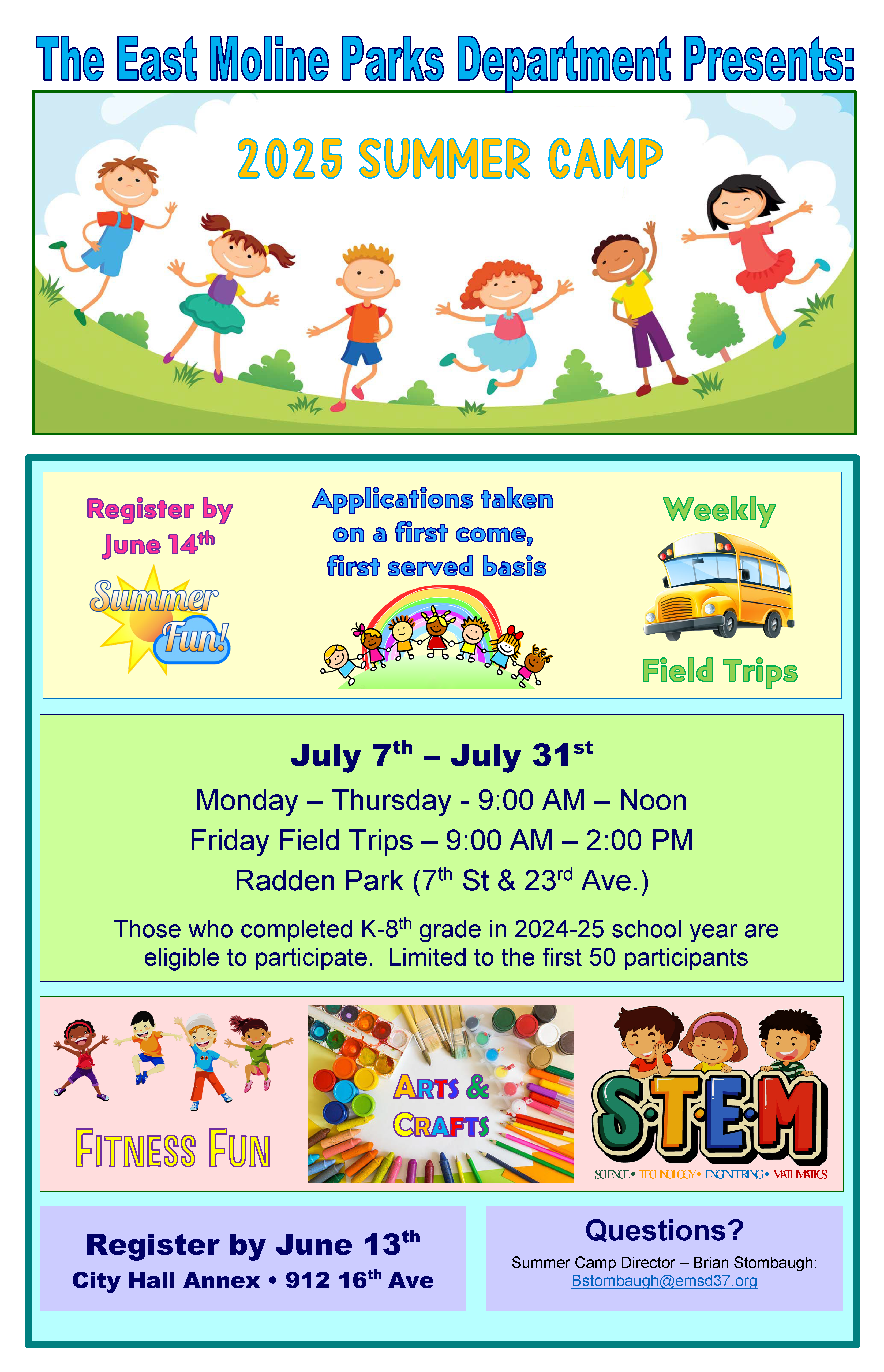 2025 Summer Camp Flyer